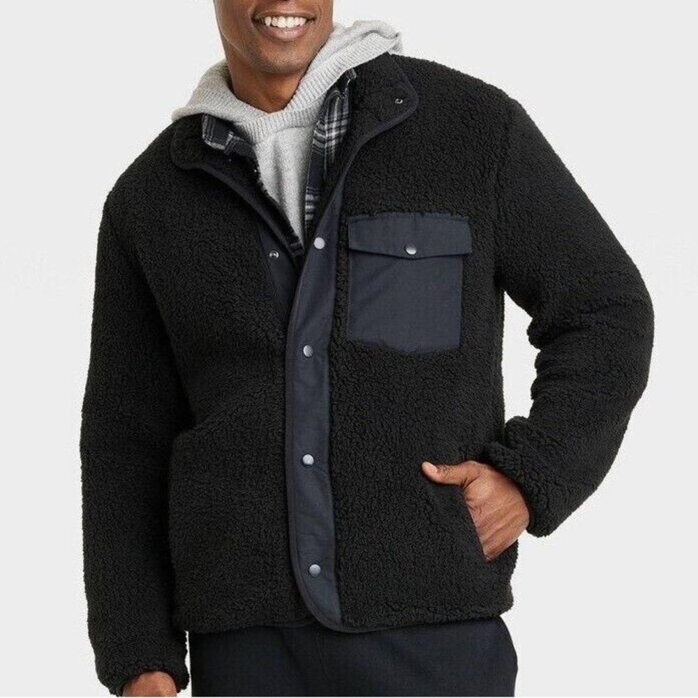 Goodfellow & Co Black Lightweight Shirt Jacket